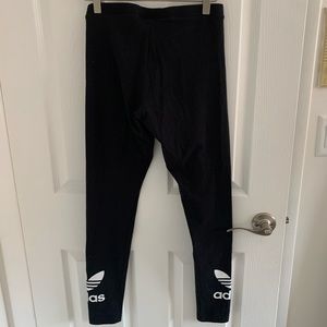 Adidas black and white leggings